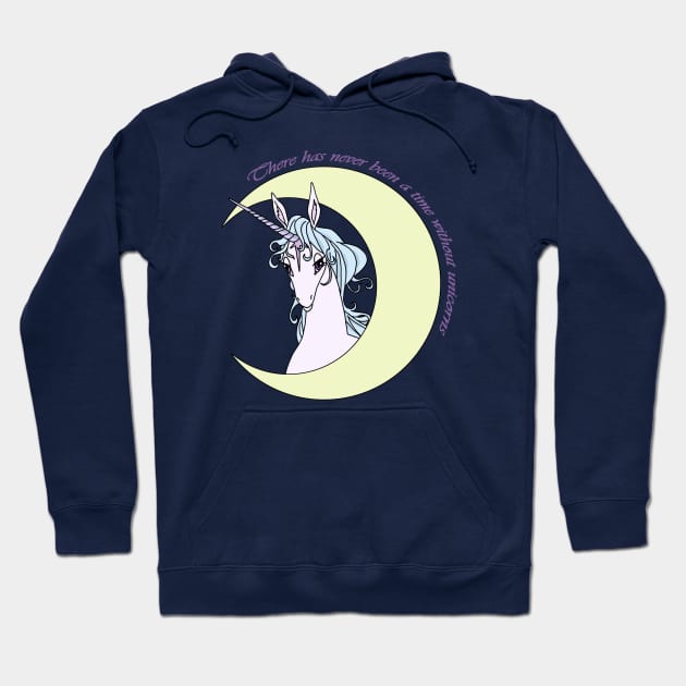 The Last Unicorn Moon Hoodie by WickedFaery